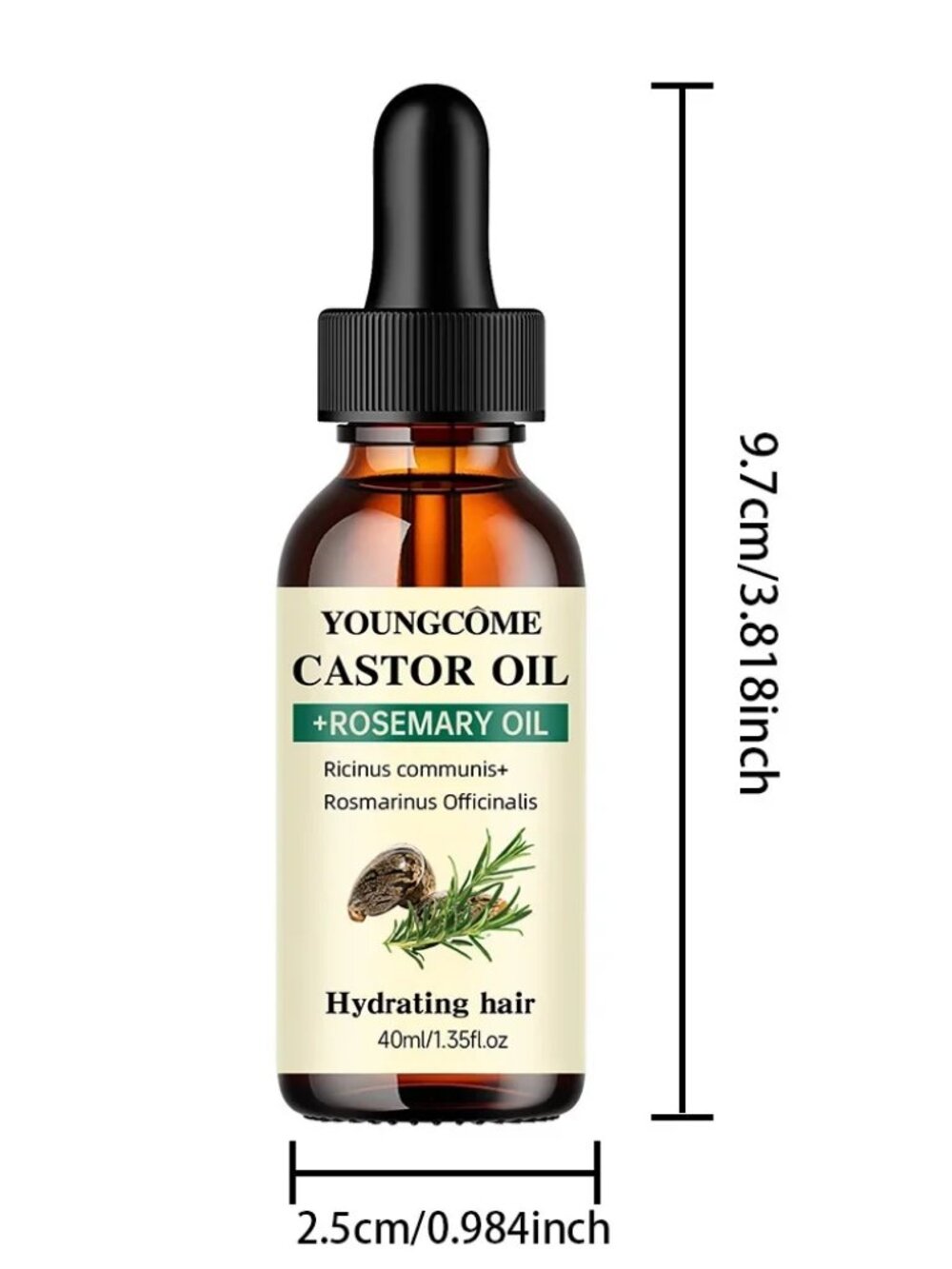 Castor Oil & Rosemary Hair Care Oil – Hair & Scalp – New